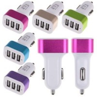 In Car Charger Multi 3 Port Usb Plug