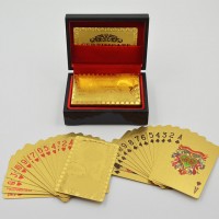24k Gold Plated Playing Cards £50 design 