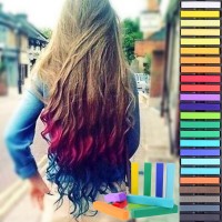 24 Coloured Hair Chalk Pack